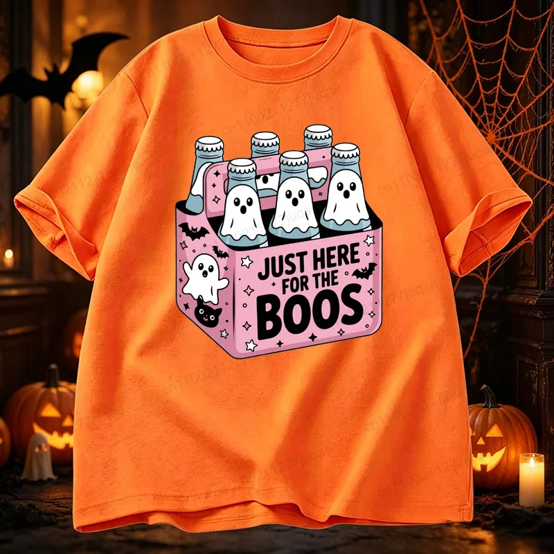 Nur Hier Für Die Boos Shirt Lustiges Halloween Bier T-Shirt Herren T-Shirt Halloween Party T-Shirts Gruselige Party T-Shirts Geschenke – Detail 3