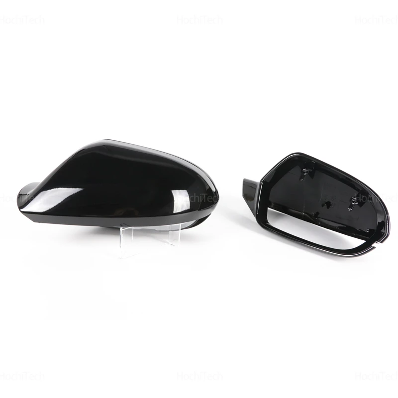 Carbon Fiber Style Black Rearview Side Mirror cover Caps for Audi A6 S6 RS6 C7 C7.5 2011 2012 2013 2014 2015 2016 2017 2018