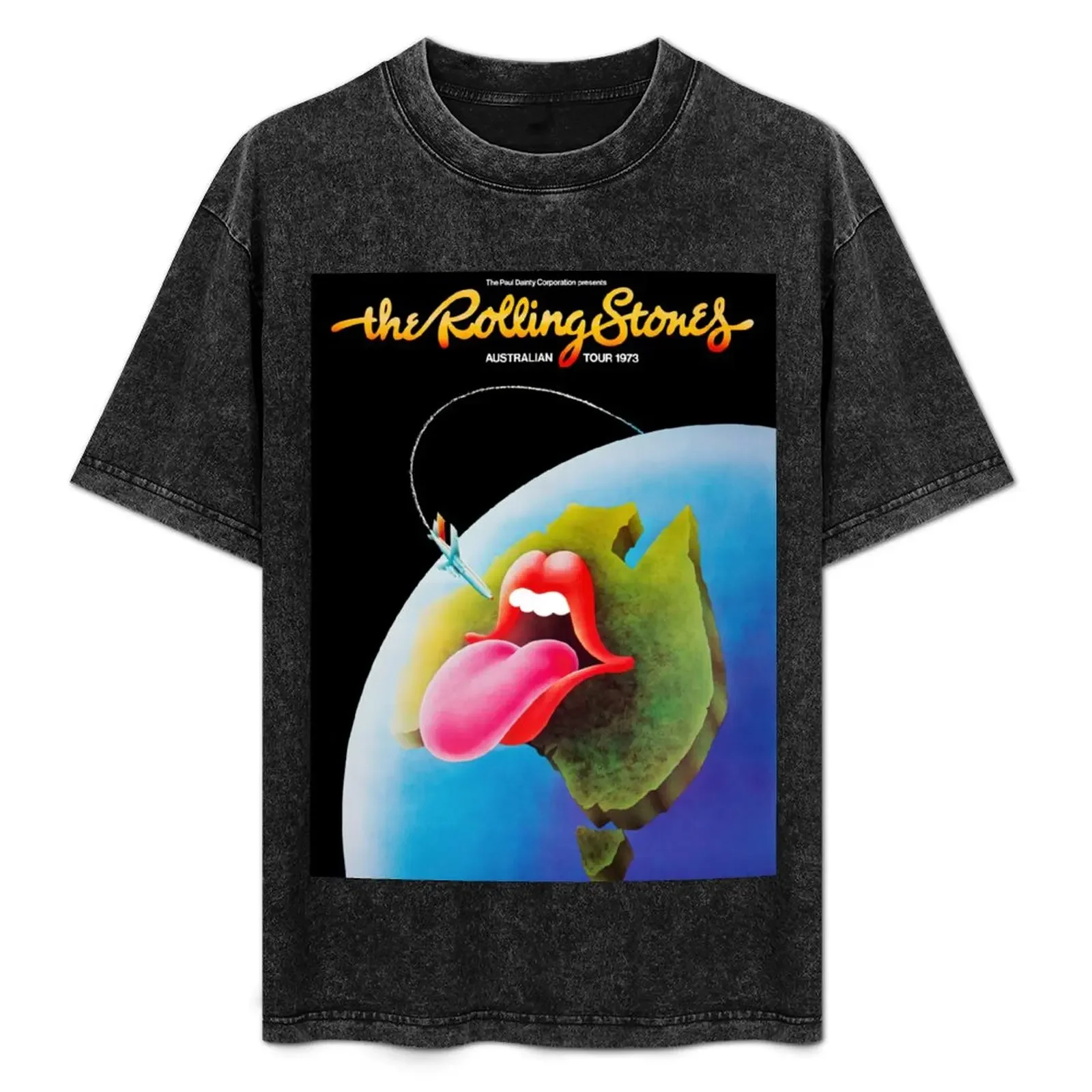 

TheStones | Australian Vintage Concert Poster 1973 T-Shirt t shirts cotton 100% t shirts for man slim fit T-Shirt