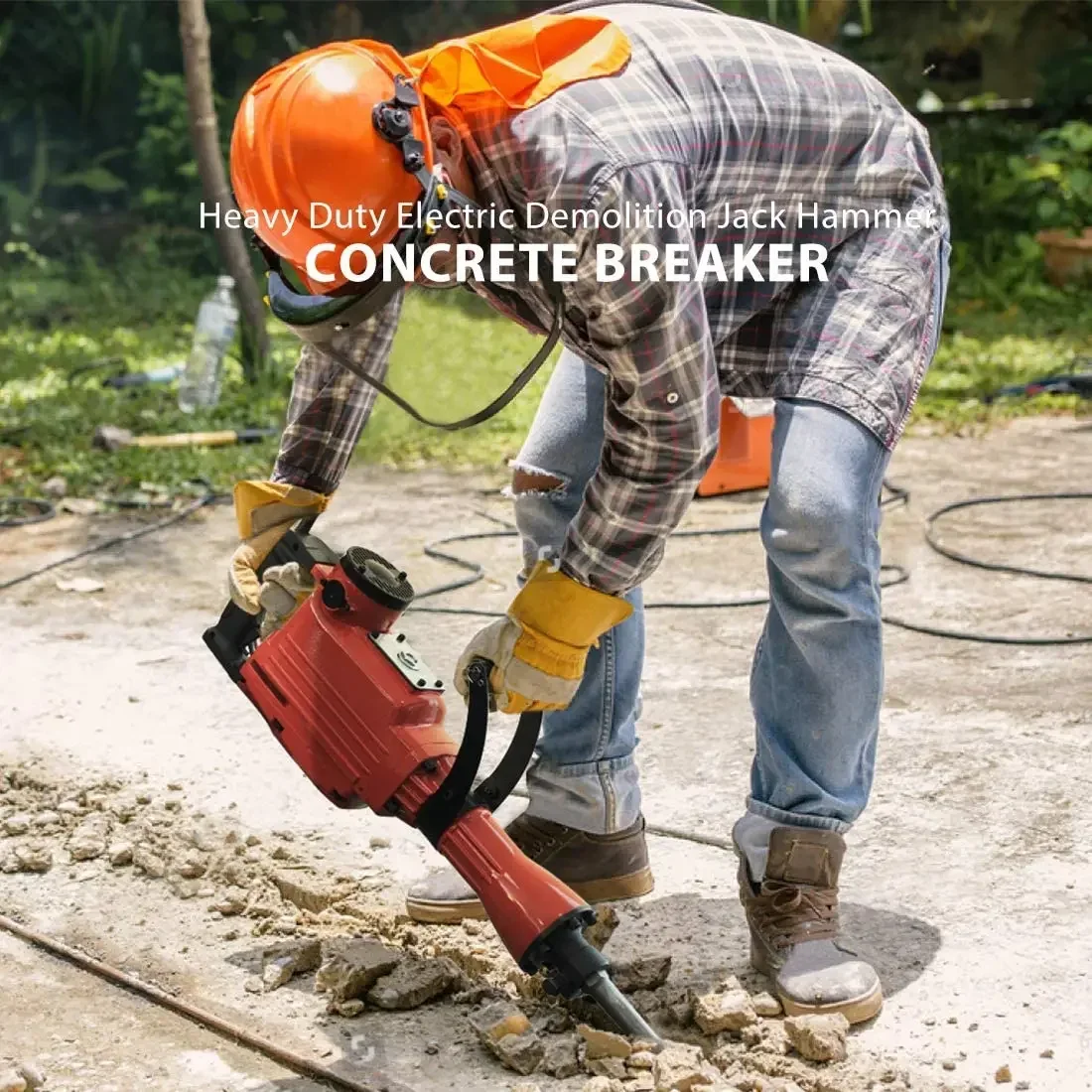 2025 2100W Concrete Breaker  Hammer Demolition Heavy  Demolition Jack  Hammer