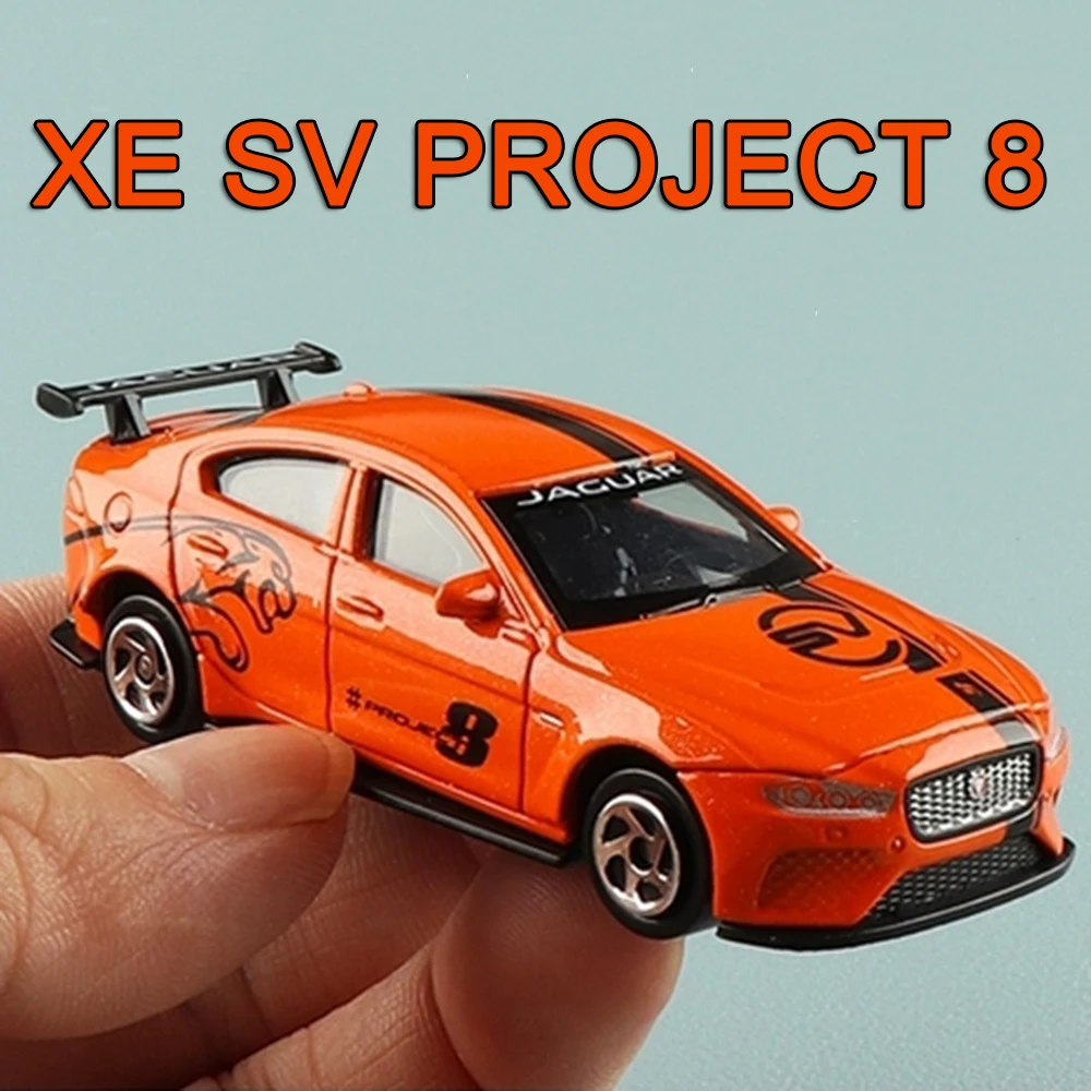 

1:64 Jaguar XE SV Project 8 Toys Models Cars Wheel Shock Absorption Vehicles Rubber Tires Miniature Car Perfect Gifts for Boys