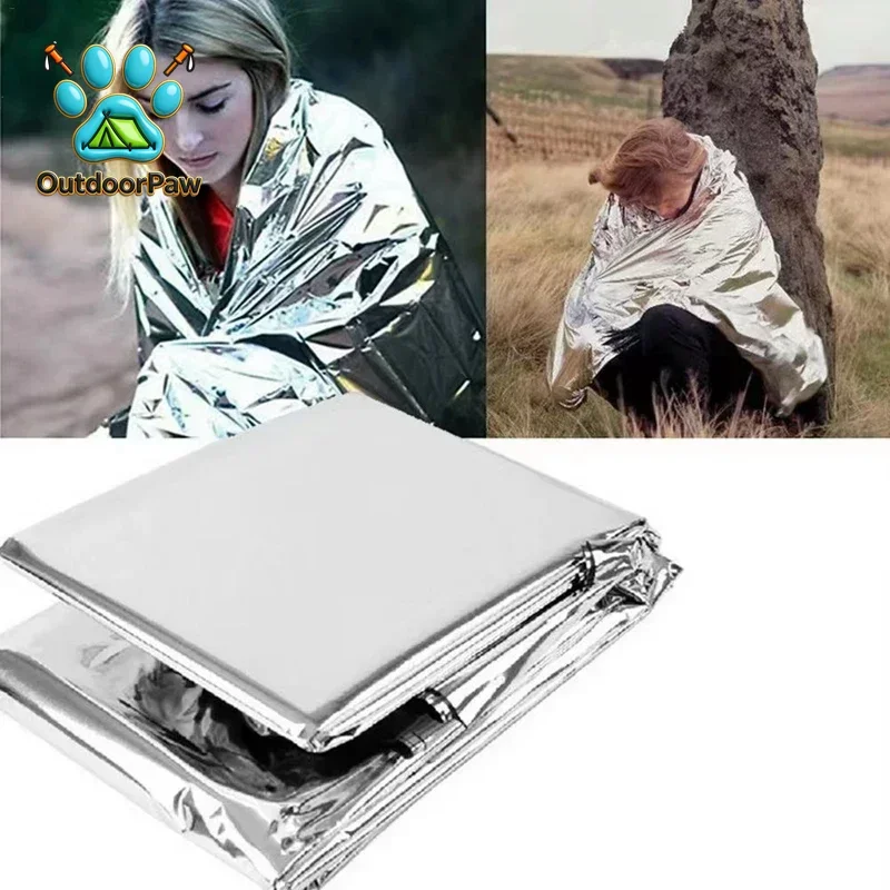 Reflective Emergency Heat Blanket 160*210cm 1 Pcs Outdoor Survival Gear For Natural Disaster Rescue