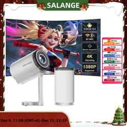 Salange x5 mini nativo 1080p hd 4k projetor de vídeo android wifi bluetooth 3d som surround portátil escritório ao ar livre home theater