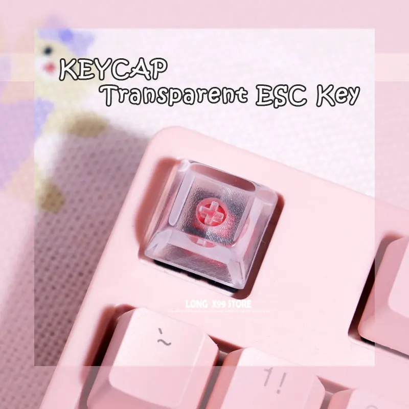 Mechanical Keyboard Backlight Games Handmade Keycaps Transparent Resin Keycaps SA Height for Cherry Gateron Kailh Switch