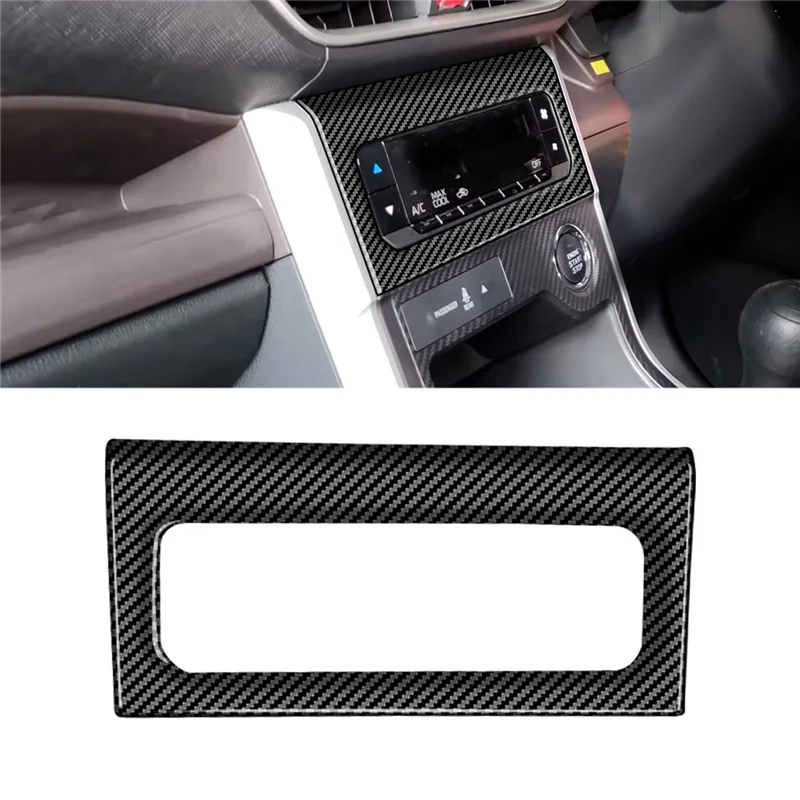 For Veloz Avanza 2022+ Carbon Fiber Audio Air Conditioner Switch Buttons Frame Cover Trim