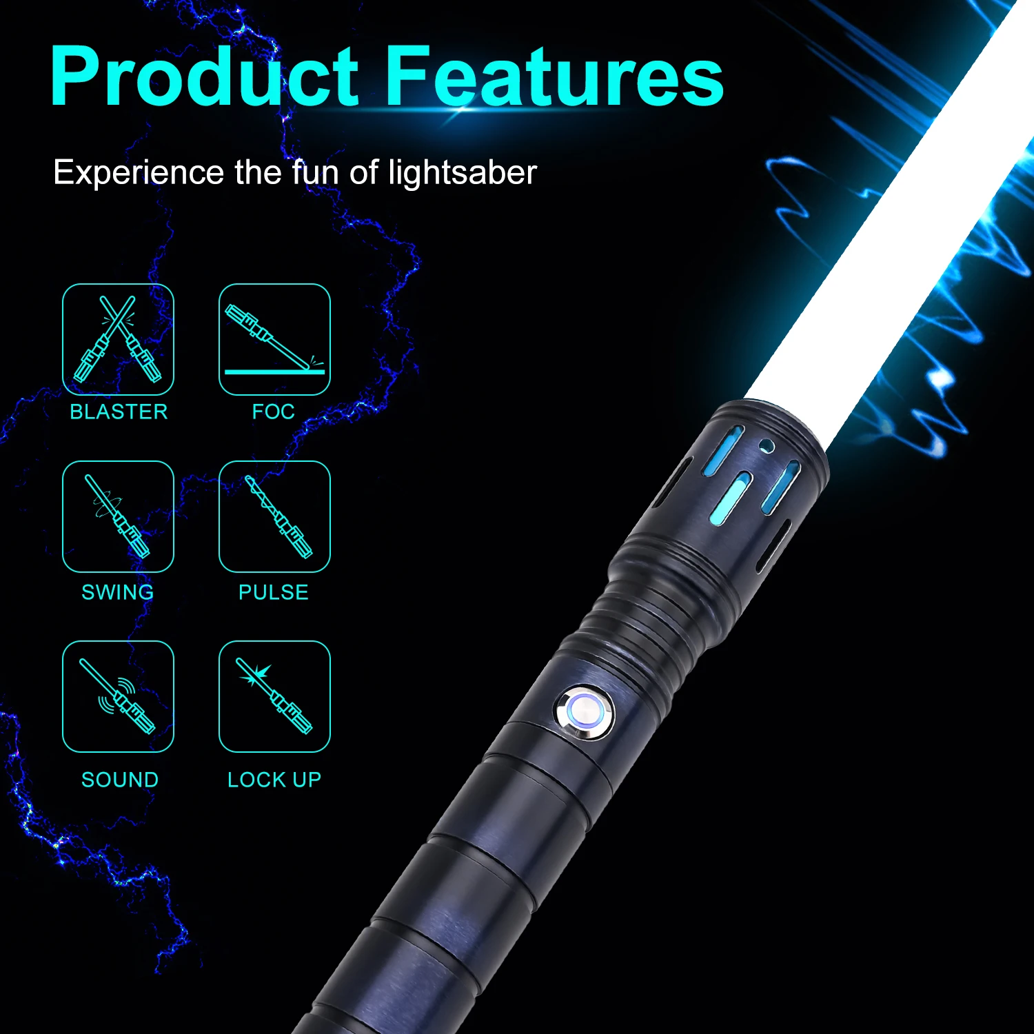 TXQSABER – sabre Laser de duel lourd, RGB Neo Pixel SNV4, contrôle par application, balançoire lisse, poignée métallique, épée Laser, jouets Cosplay