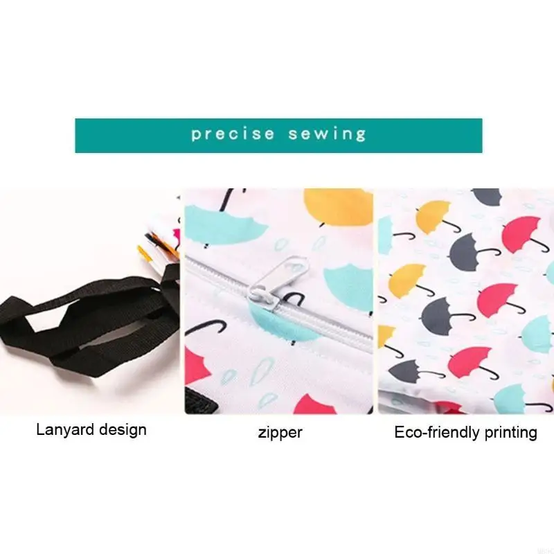 M89C حقيبة رطبة مقاومة للماء، قابلة لإعادة الاستخدام، قابلة للغسل، حقيبة جافة ورطبة، حقيبة ملابس للأطفال من القماش #4