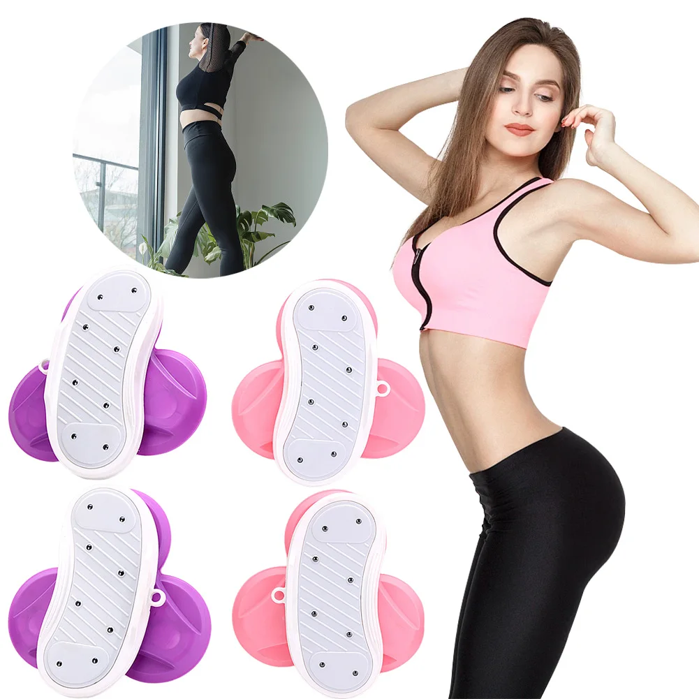 2Pcs Bodybuilding Workout Twist Board Biaxial Balance Training Twisting Disc Mute Balance Rotary Waist Disc Home Gym Accessories