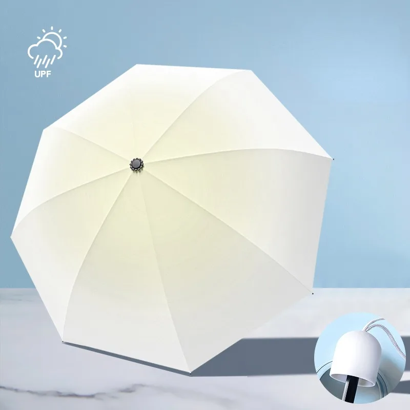 Umbrella Gradual Change Color Fresh Automatic 20 Bone Plus Thick Vinyl Sunblock and UV Protection Advanced Rain and Sunshine