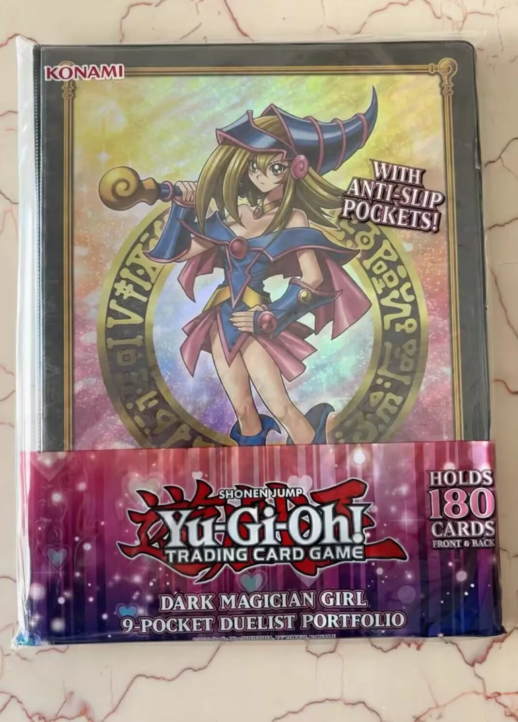yugioh-konami-duel-monsters-dark-magician-girl-official-collection-9-pocket-holds-180-cards-sealed-duelist-portfoilio-binder