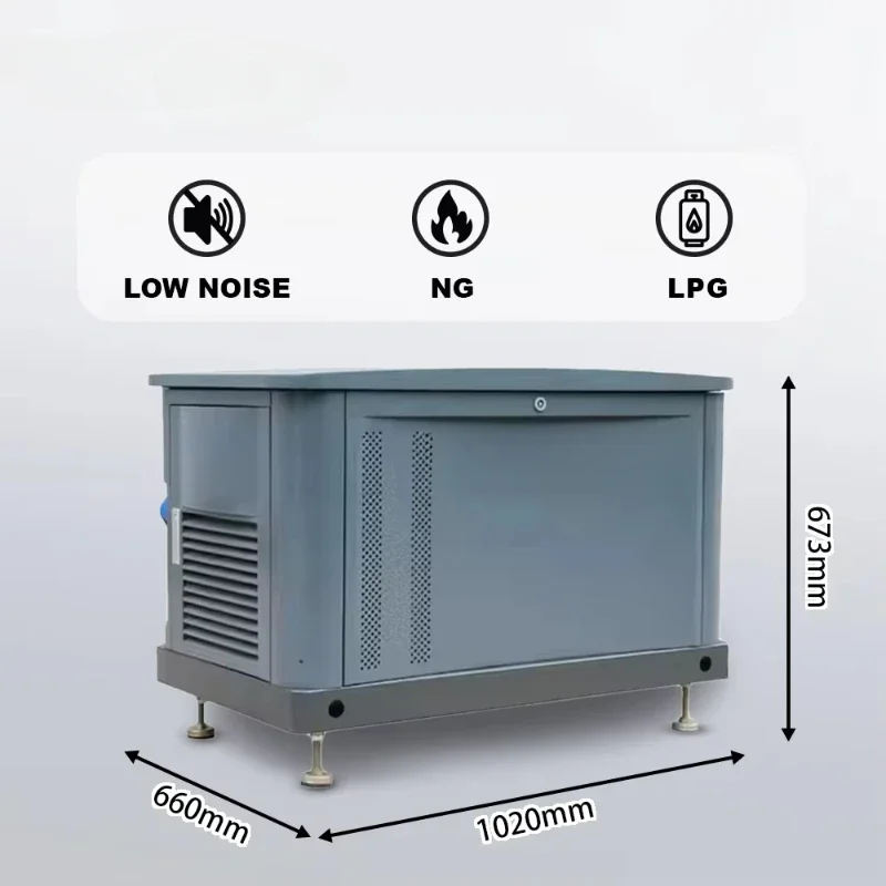 Emergency Power Backup Sustainable Low Emission Air Cooled Lpg Home Natural Gas Generator For Whole House