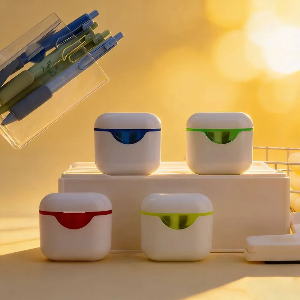 Earphone model with dual hole pencil sharpener, student plastic pencil sharpener, Bluetooth earphone design, pencil sharpener