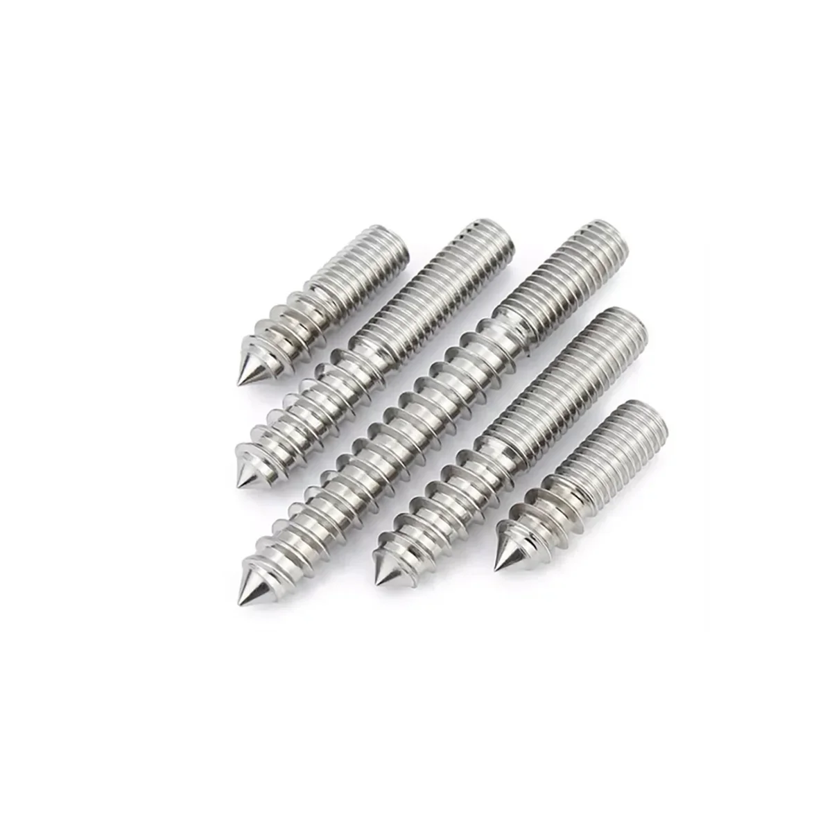 304 Stainless Steel Double Headed Self Tapping Screw/Hexagonal Staircase Sofa Furniture Screw/Pointed Tail Headless Fastener