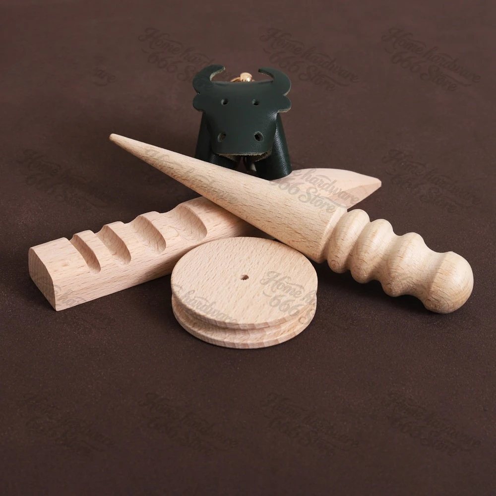 Leather Edge Sanding Wood, Polishing Sanding Stick, Leather Edge Banding Sanding Tool, Beech Material Trimming Leather DIY