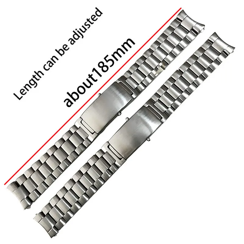 Jeathus Watchband Arc Edge Stainless Steel Strap Watch Band 20 22mm Replacement for Omega Seamaster 231 Speedmaster Planet Ocean