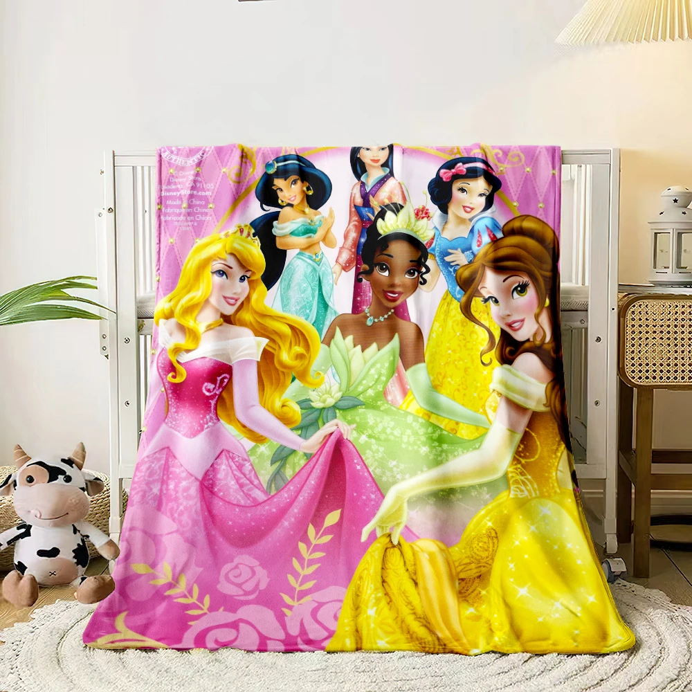 Princesses Girls blanket to keep warm birthday gift to keep warm blanket super cute thin blanket  Portable  Anti-Pilling  Picnic