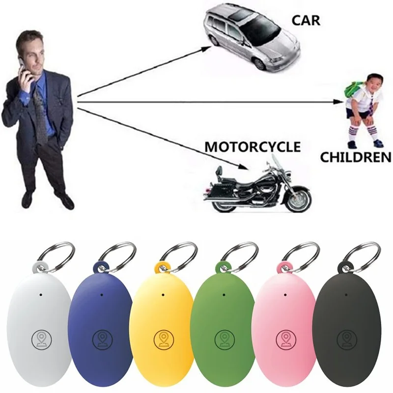 Mini GPS Tracker Fashion Pets Dog Smart Bluetooth GPS Tracker Anti-lost Alarm Tag Wireless Child Bag Wallet Key Finder Locator