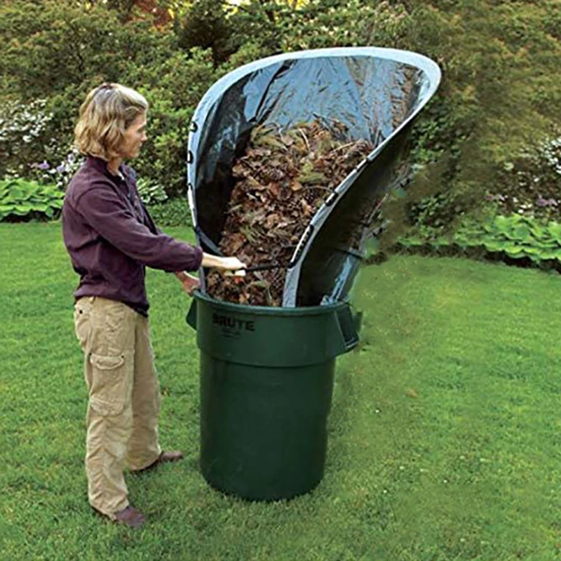 สินค้าใหม่พับ Dustpan Leaf กระเป๋าเก็บสะสมกลมกระเป๋า Garden Garden Leaf กระเป๋าสวน