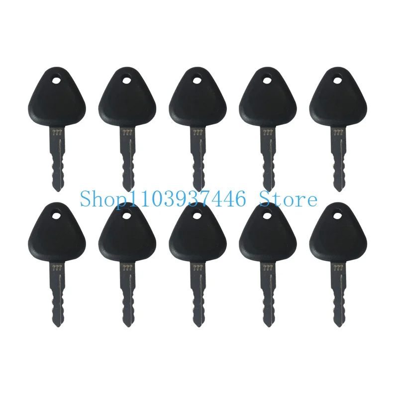 10PCS Ignition Key 14529178 777 M3 Compatible with Excavator EC120D EC140B EC140D EC160B EC160D EC170D EC180B EC180D