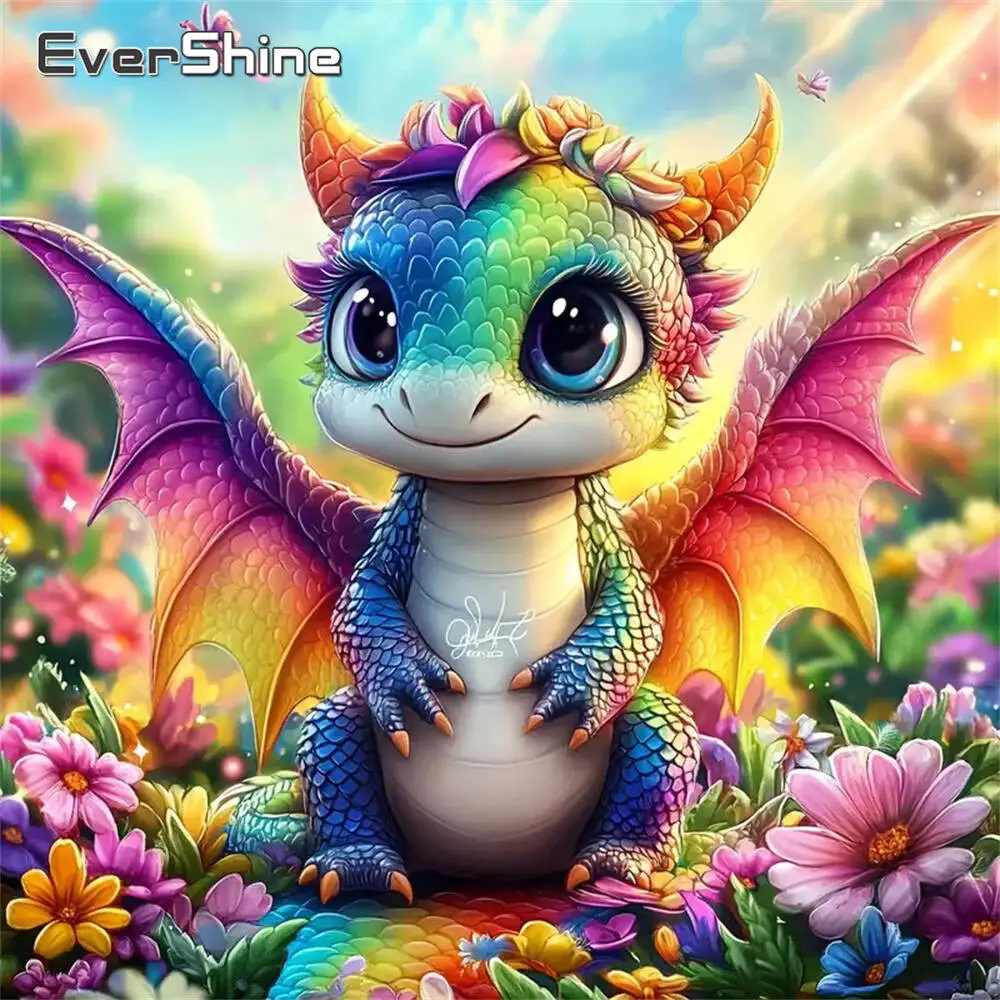 Evershine-pintura de diamante, Margarita, flor, suministros acrílicos coloridos para manualidades, mosaico de diamantes, bordado artesanal, regalo para niños