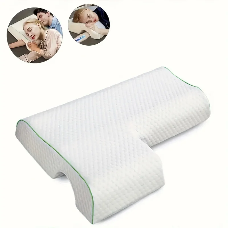 Arched Cuddle Couples Pillow Slow Rebound Memory Foam Breathable Anti-Pressure Hand Protection Cervical Sleep Pillow