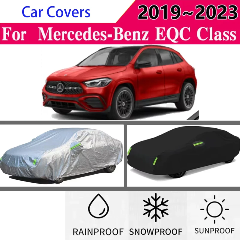 

for Mercedes-Benz EQC Class 2019~2023 Full Car Covers Outdoor Sun Anti UV Rain Snow Dust Protection Oxford Cloth Accessories