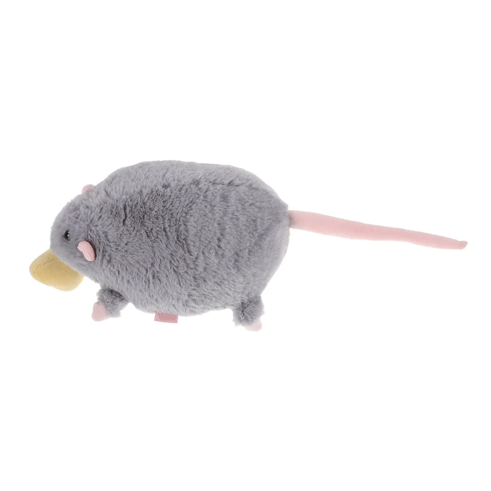 Soft Realistic Mouse Stuffed Animal with Cheese Interactive Pull Cord Animal String Puppet for Nursery Bedroom Decor and Cuddle