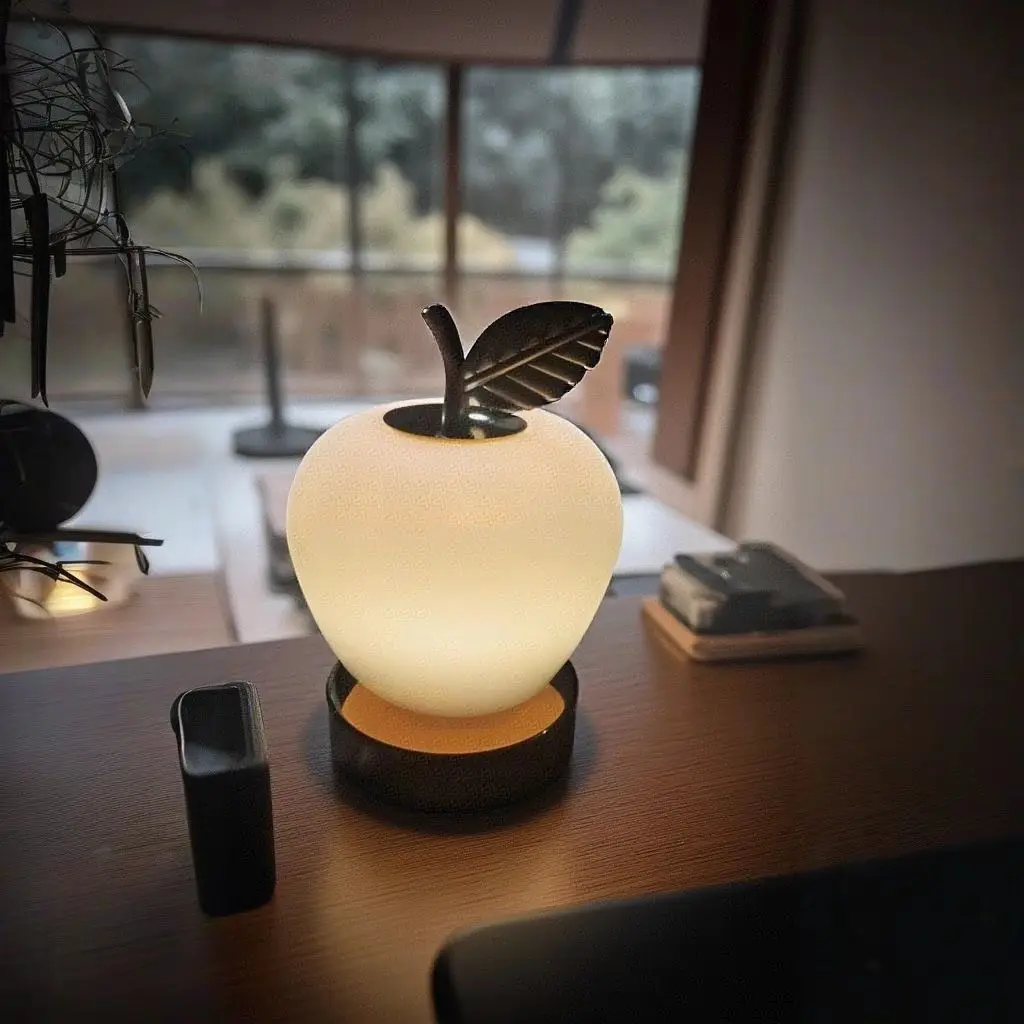 

Светодиодный ночник Bauhaus, прикроватная лампа Apple, сенсорная зарядка, настольная лампа для спальни