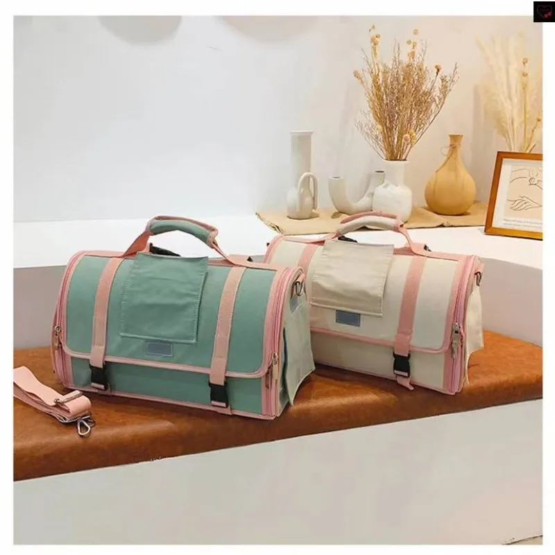 

Рюкзак-переноска для домашних животных с космической капсулой, дышащая двойная сумка на плечо для кошек и собак, портативные товары для путешествий, пешего туризма, улицы