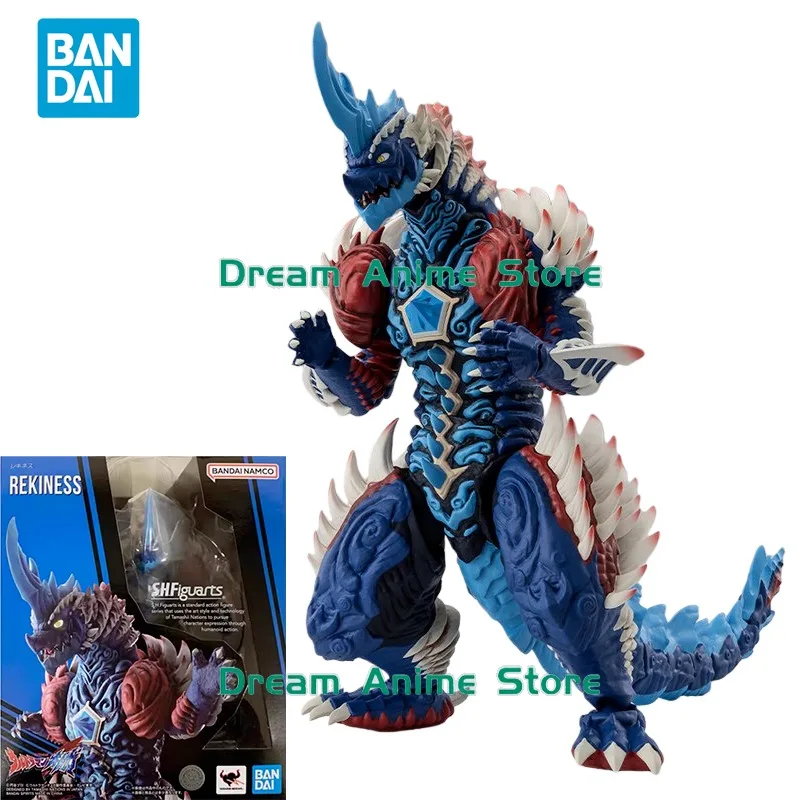 

Оригинальная аниме-фигурка Bandai Ultraman Omega SHF Rekiness, игрушки для детей, подарок, коллекционная модель, украшения