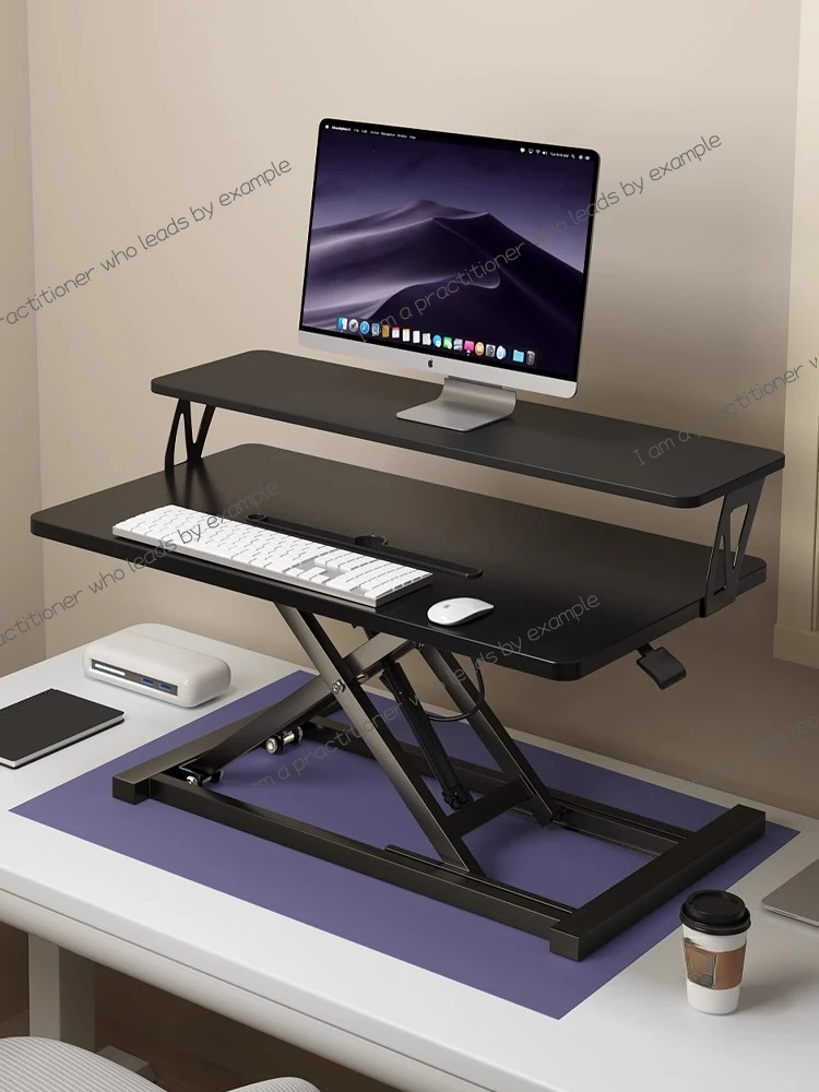 Standing Workbench Computer Lift Desk Standing Office Work Computer Desk Notebook Monitor Stand Foldable