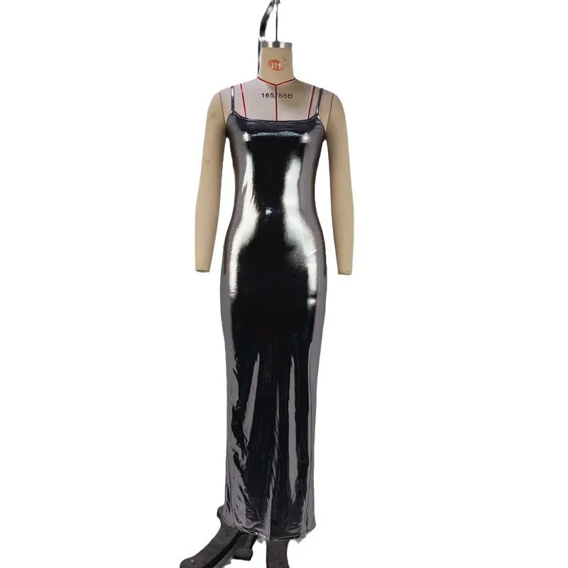 Metallic Off-Shoulder Party Dress - usage example