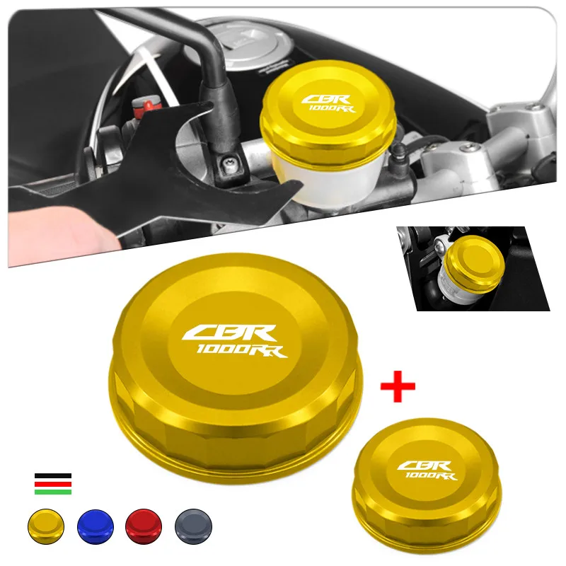 

For CBR1000RR cbr1000rr 2008-2017 Front & Rear Brake Oil Fluid Cylinder Cap Reservoir Tank Cover Motorcycle CBR 1000RR