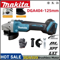 Makita DGA404 18V 125mm Brushless Lithium Electric Angle Grinder Rechargeable Cutting Machine High Power Polishing Machine