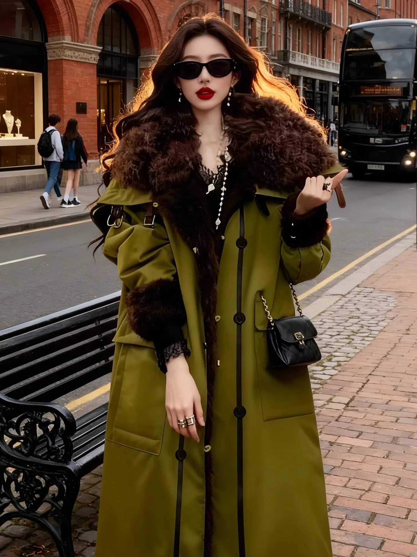 

Женское длинное прямое пальто-труба, теплая зимняя корейская свободная хлопковая куртка выше колена, верхняя одежда