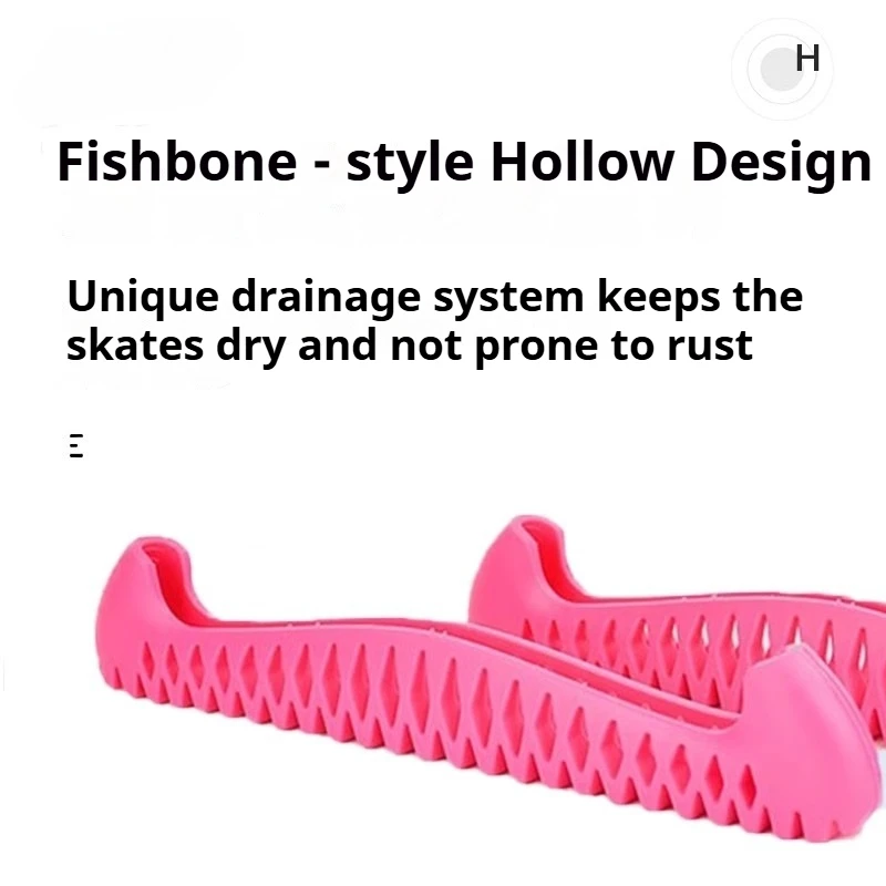 قابل للتعديل متعدد الألوان التزلج على الجليد الشكل تزلج شفرة غطاء قابلة للتطوير المشي الهوكي الزلاجات المضادة للانزلاق التزلج على الجليد الملحقات