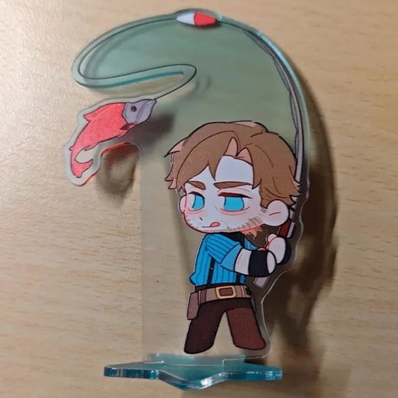 Game Red Dead Redemption 2 RDR2 Arthur Morgan Cosplay Standing Plate Kawaii Rotate Acrylic Figure Stand Accessory Ornament Props