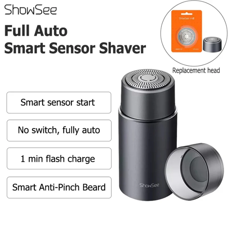 ShowSee Electric Shaver for Men Full Auto Smart Sensor Shaver Machine for Men Beard Trimmer Razor Hair Cutter Clipper