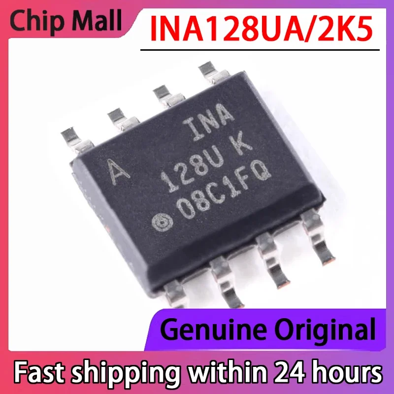 

10PCS Chip INA128UA/2K5 INA128UA Precision Instrument Amplifier Chip SOIC8