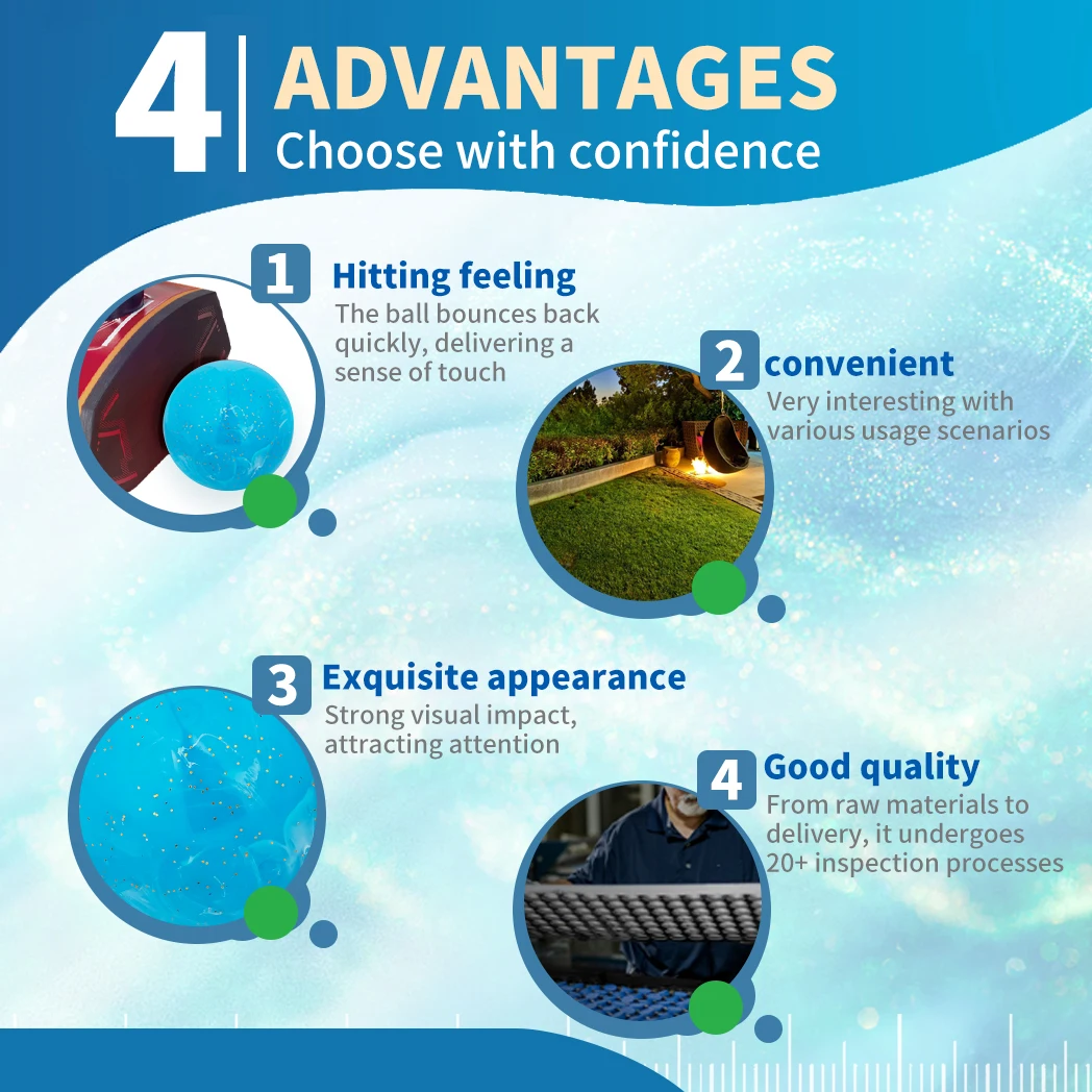 كرة جولف كيتون بارك 60 ملم - تصميم فني سائل (أحمر/أزرق/أخضر) |   قلب متين مكون من 4 طبقات للدورات الكورية والممارسة الداخلية