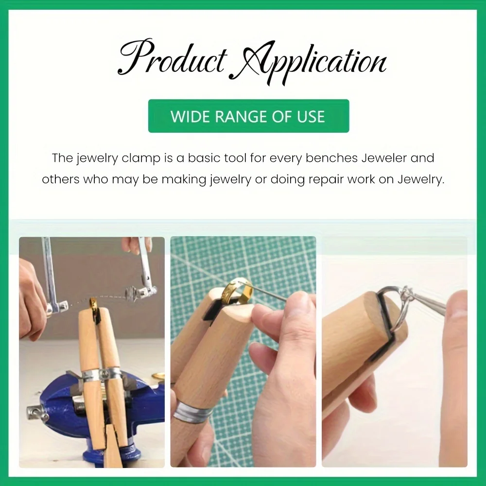 Professional Wood Ring Clamp for Jewelers Carving, Inlay & Repair Tool Goldsmith Craft Supplies Durable Benchwork Inlay Carving