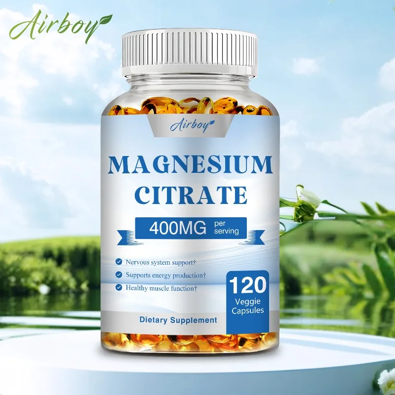 

Magnesium Citrate Capsules - Supports Muscle, Nerve, Joint and Heart Health, Improves Sleep Quality, Promotes Skin Beauty