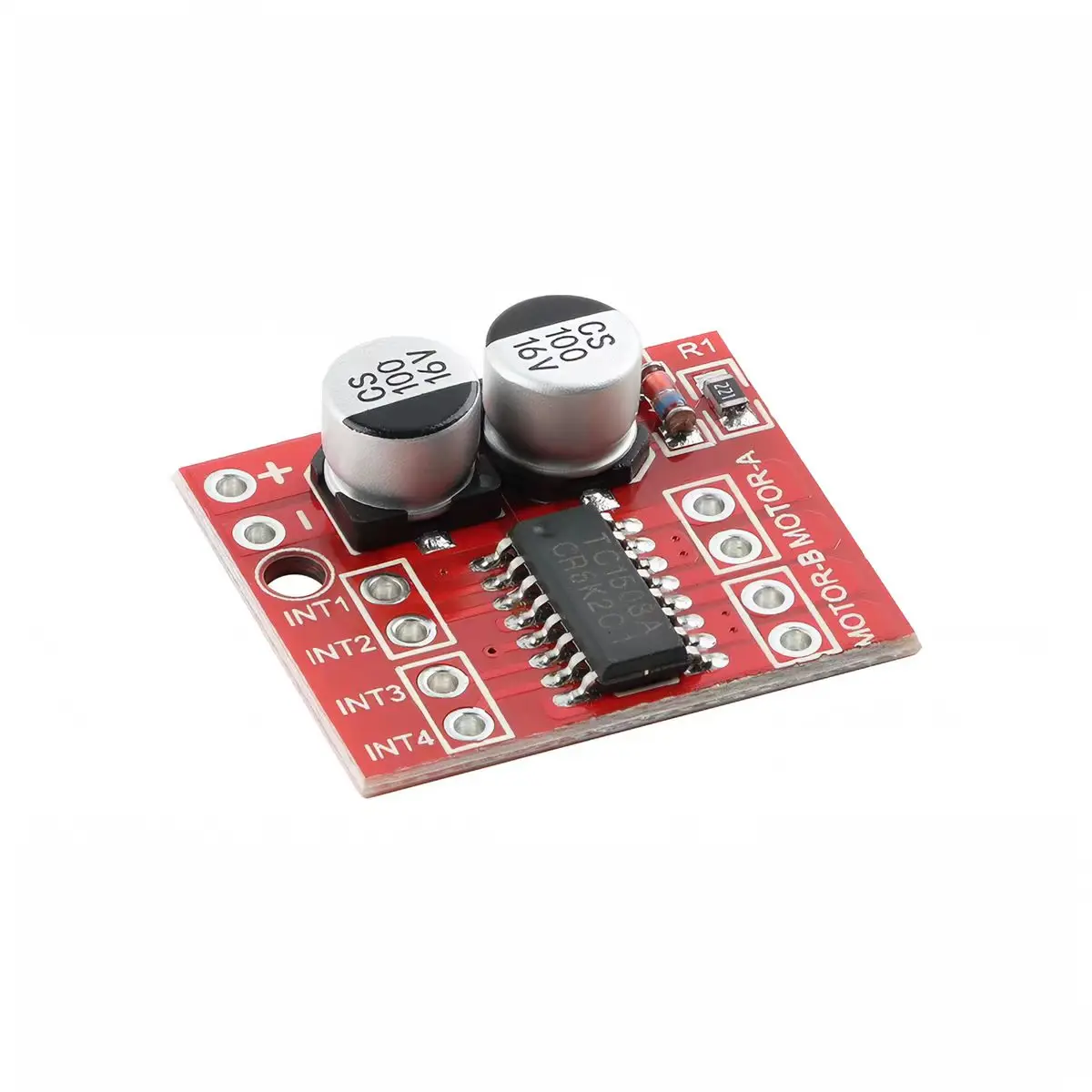 2-channel DC motor drive module, forward and reverse PWM speed regulation, dual H-bridge stepper motor mini L298N