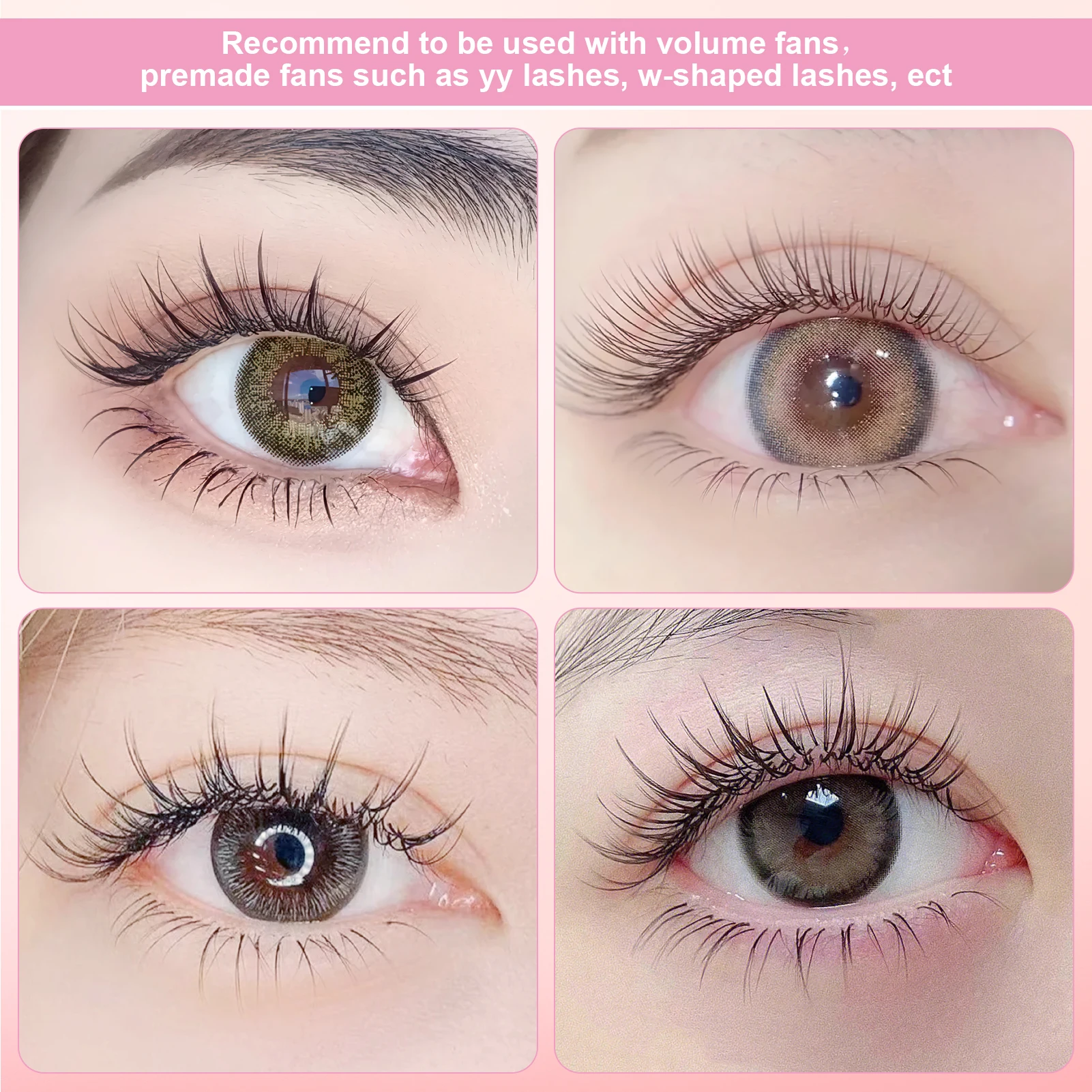 Bas naturel sous les cils outils d'extension de maquillage de greffage facile 6mm cils inférieurs en forme de V Extensions de maquillage de greffage facile