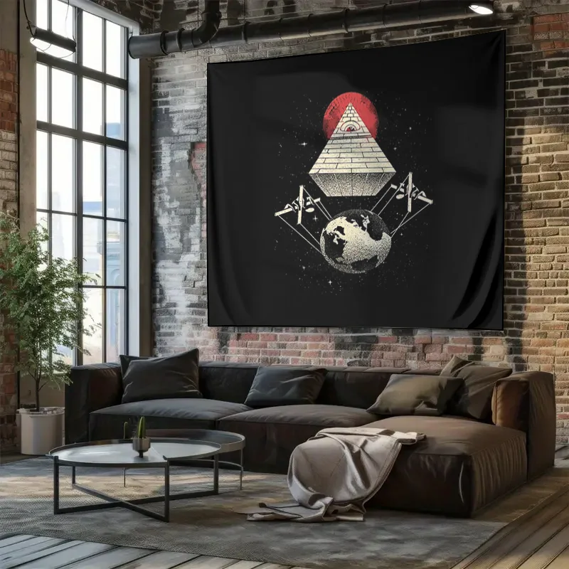 الصوفي نسيج الكون غالاكسي الفضاء السماوية ديكور الجدار الشنق غرفة النوم المنزلية غرفة الجمالية مقسم الفن #5