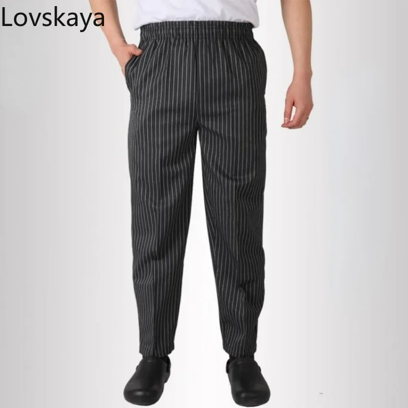 Uniforme da cuoco per pantaloni da cuoco pantaloni da cuoco pantaloni da cuoco cameriere pantaloni da lavoro uniformi da ristorante dell'hotel