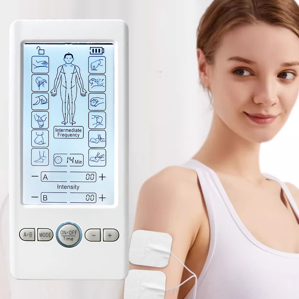 

Massage Electrostimulator Electric EMS Pulse Therapy Muscle Stimulator Tens Acupuncture Massager Body Pain Relief Physiotherapy