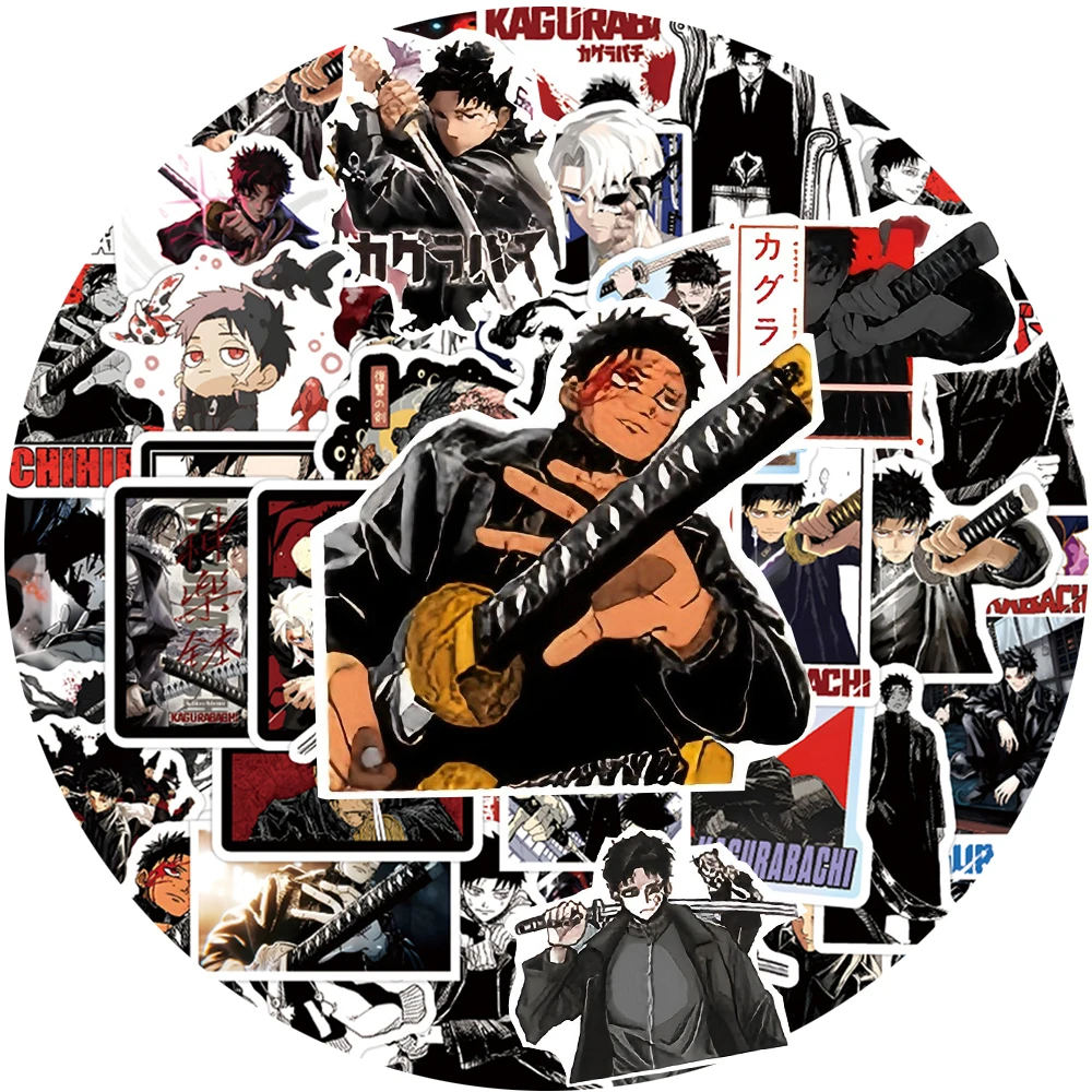 

10/30/55pcs Cool Kagurabachi Stickers Anime Cartoon Waterproof Decals Kid Toy DIY Scrapbook Laptop Helmet Japanese Manga Sticker