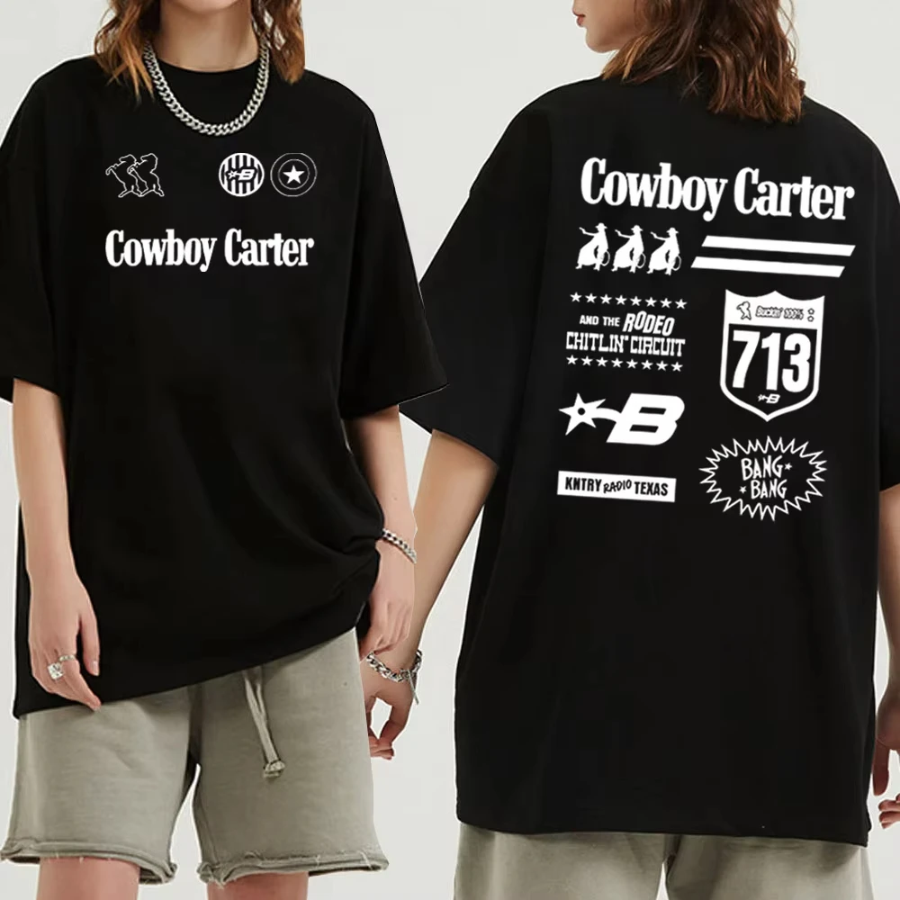 

Футболка Cowboy Carter Beyoncé Beyoncé, подарок для фанатов, повседневные футболки для мужчин и женщин, повседневная хлопковая футболка с короткими рукавами и круглым вырезом, унисекс