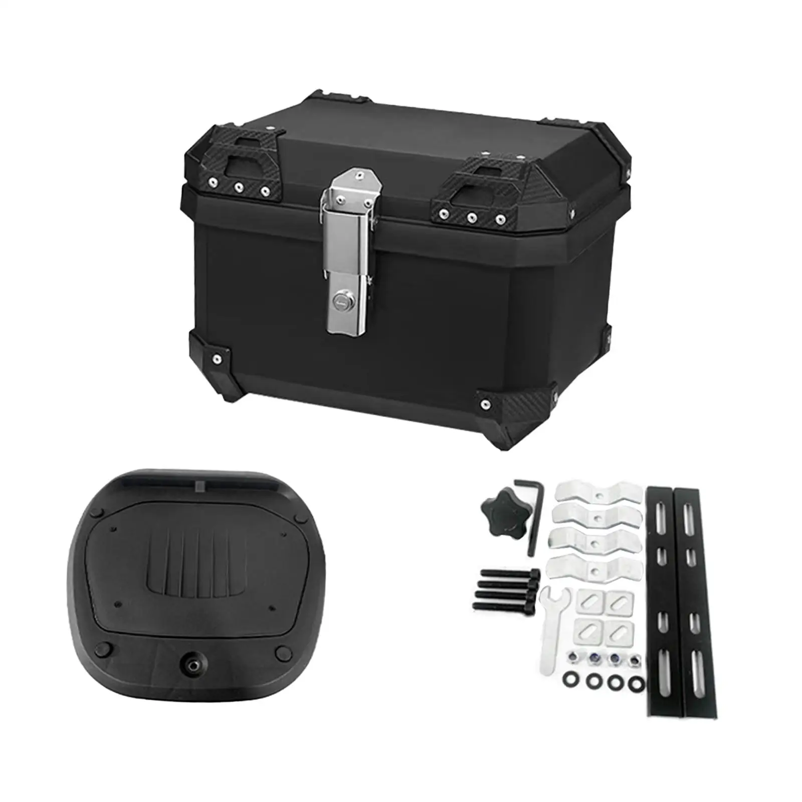 36 L Motorcycle Top Case Motorbike Tail Box Trunk Large Capacity Security Lock